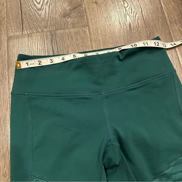 Alo Yoga Pants High Waisted Moto Leggings Size XS Green Workout Gym Activewear - Picture 10 of 12